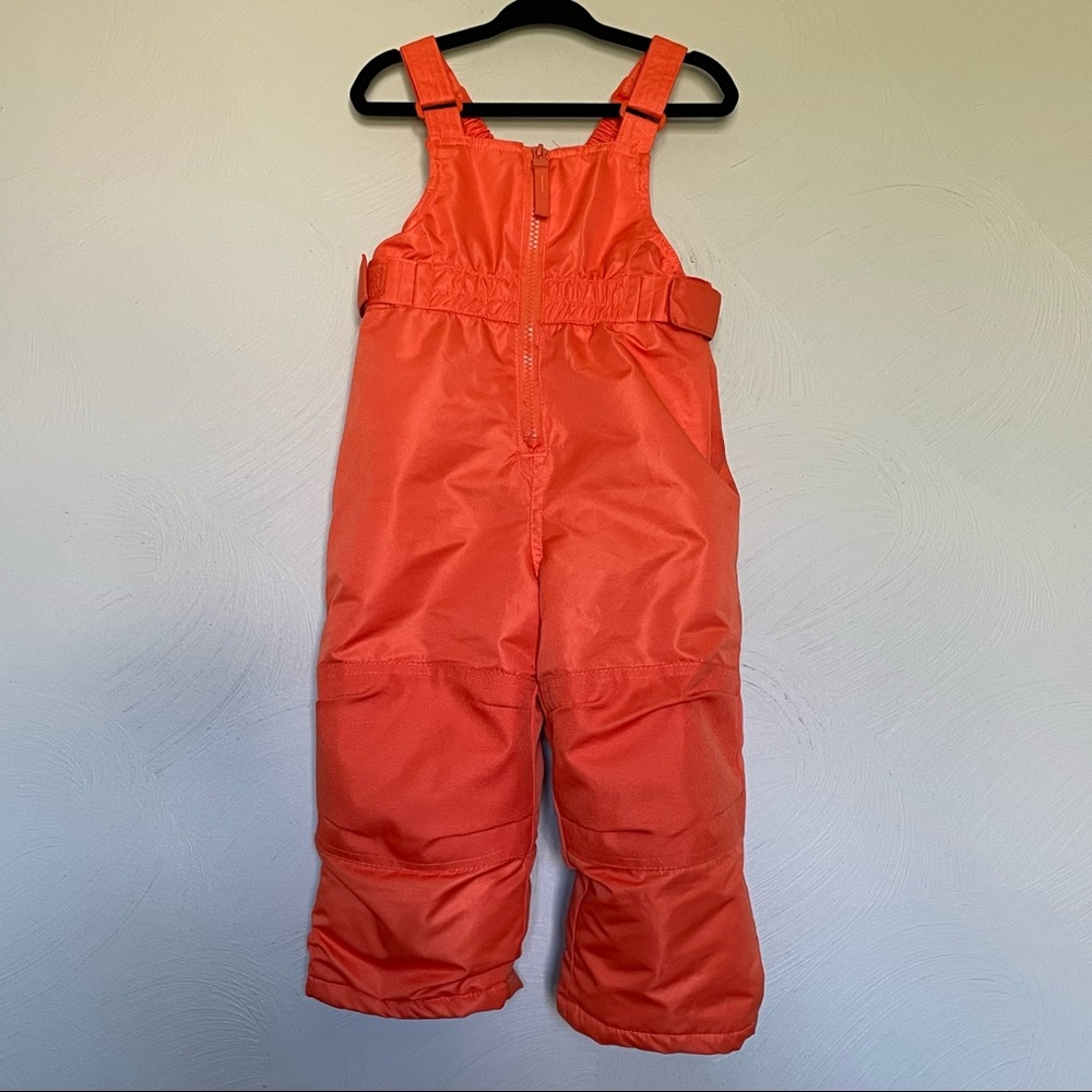 Cat & Jack Orange Snow Pants with Adjustable Legs and Bibs